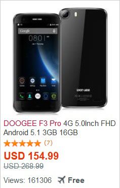 Doogee-F3-Pro на GeekBuying